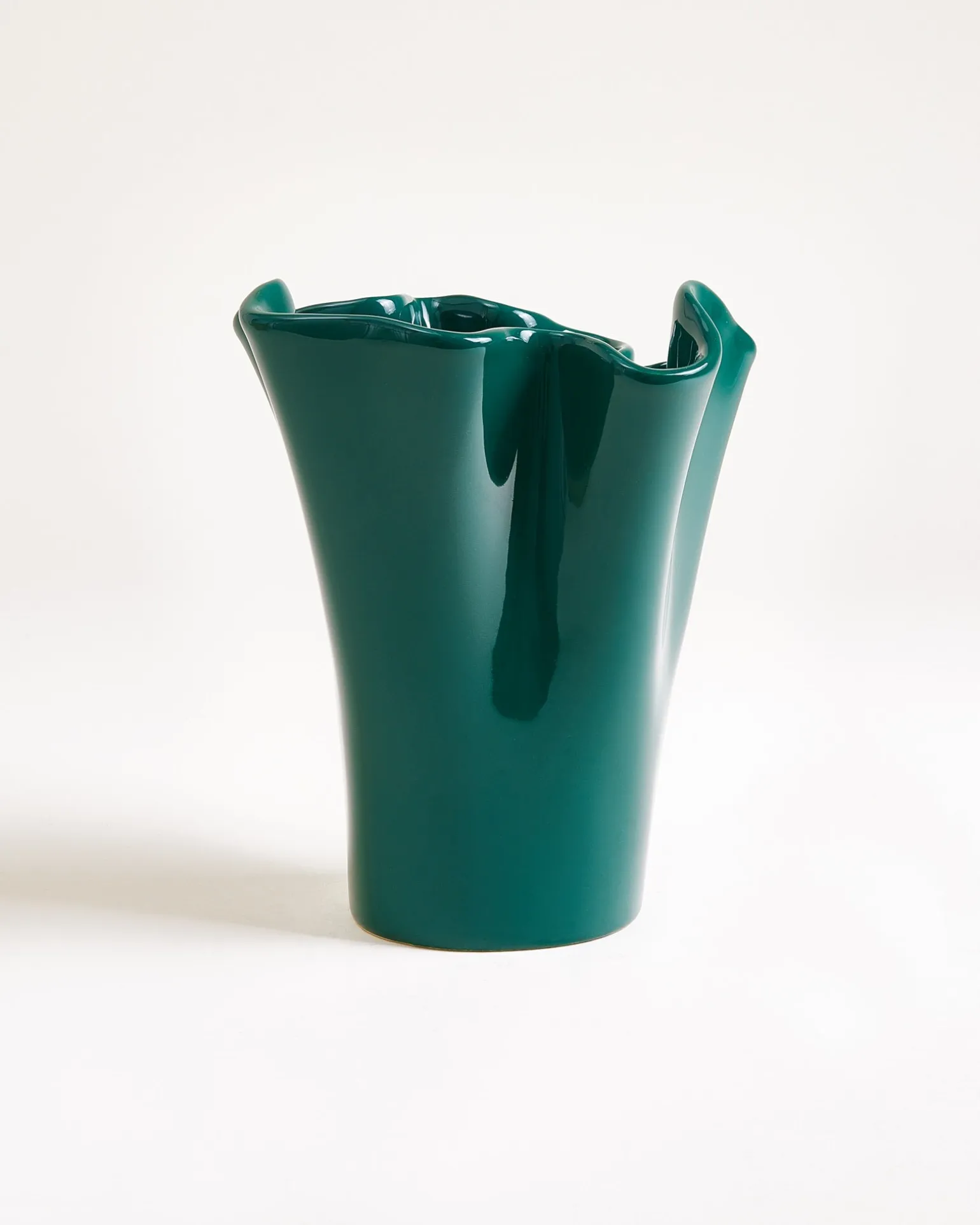 Duna Vase M dunkelgrün