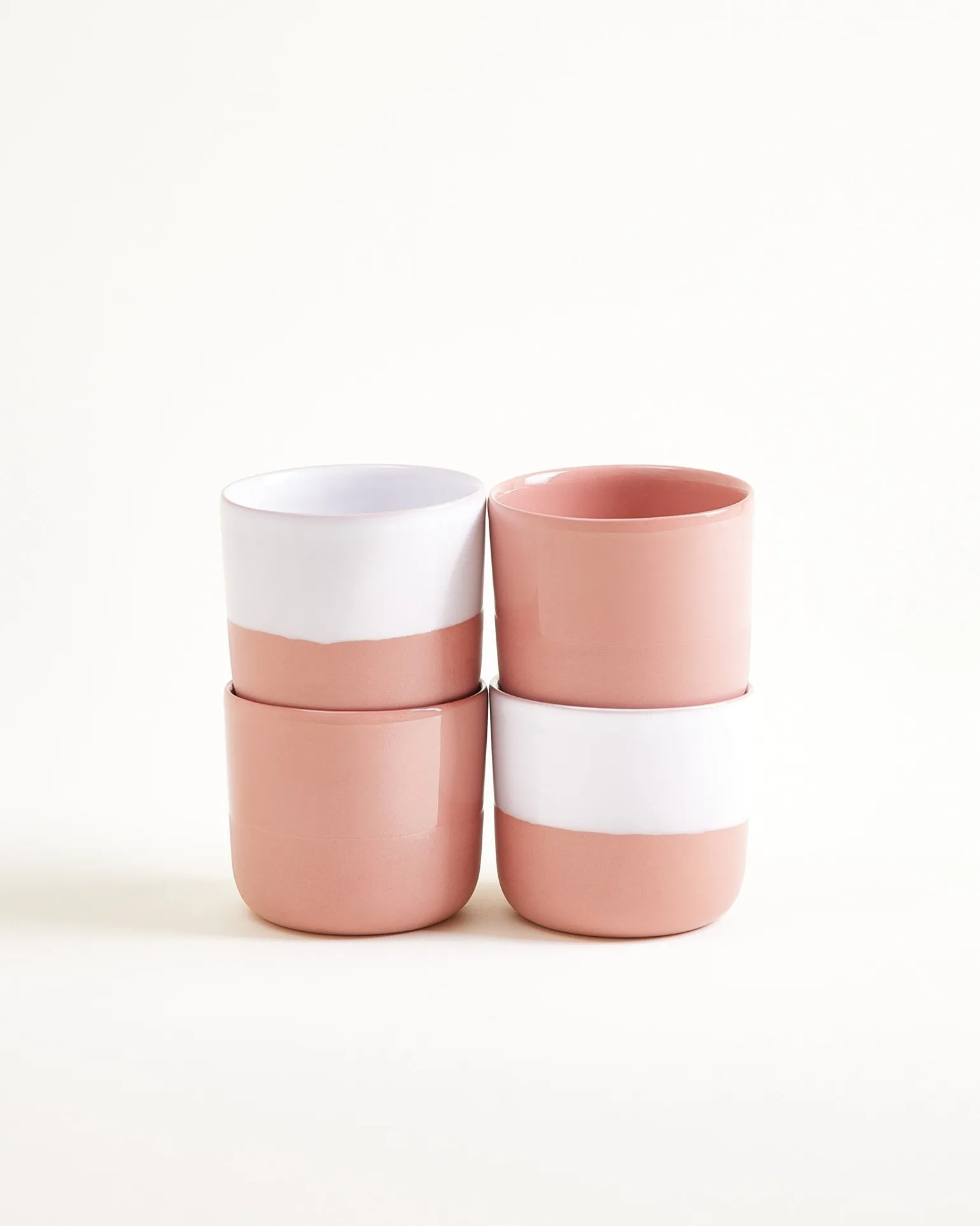 Dusty Rose Becher klein rosé 4er-Set