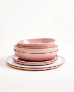 Dusty Rose Geschirr-Set rosé 8-teilig