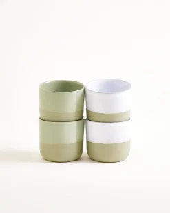 Dusty Sage Becher klein salbeigrün 4er-Set
