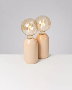Farol Keramiklampe cappuccino
