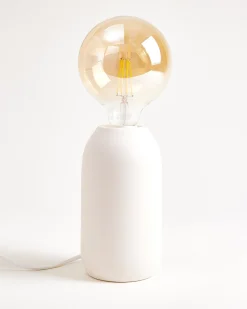 Farol Keramiklampe matt sand