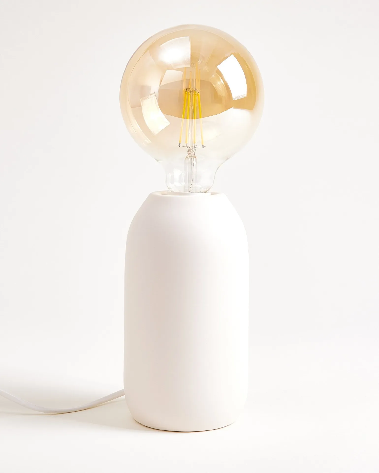 Farol Keramiklampe matt sand