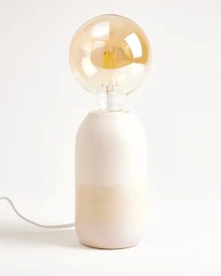 Farol Keramiklampe sand