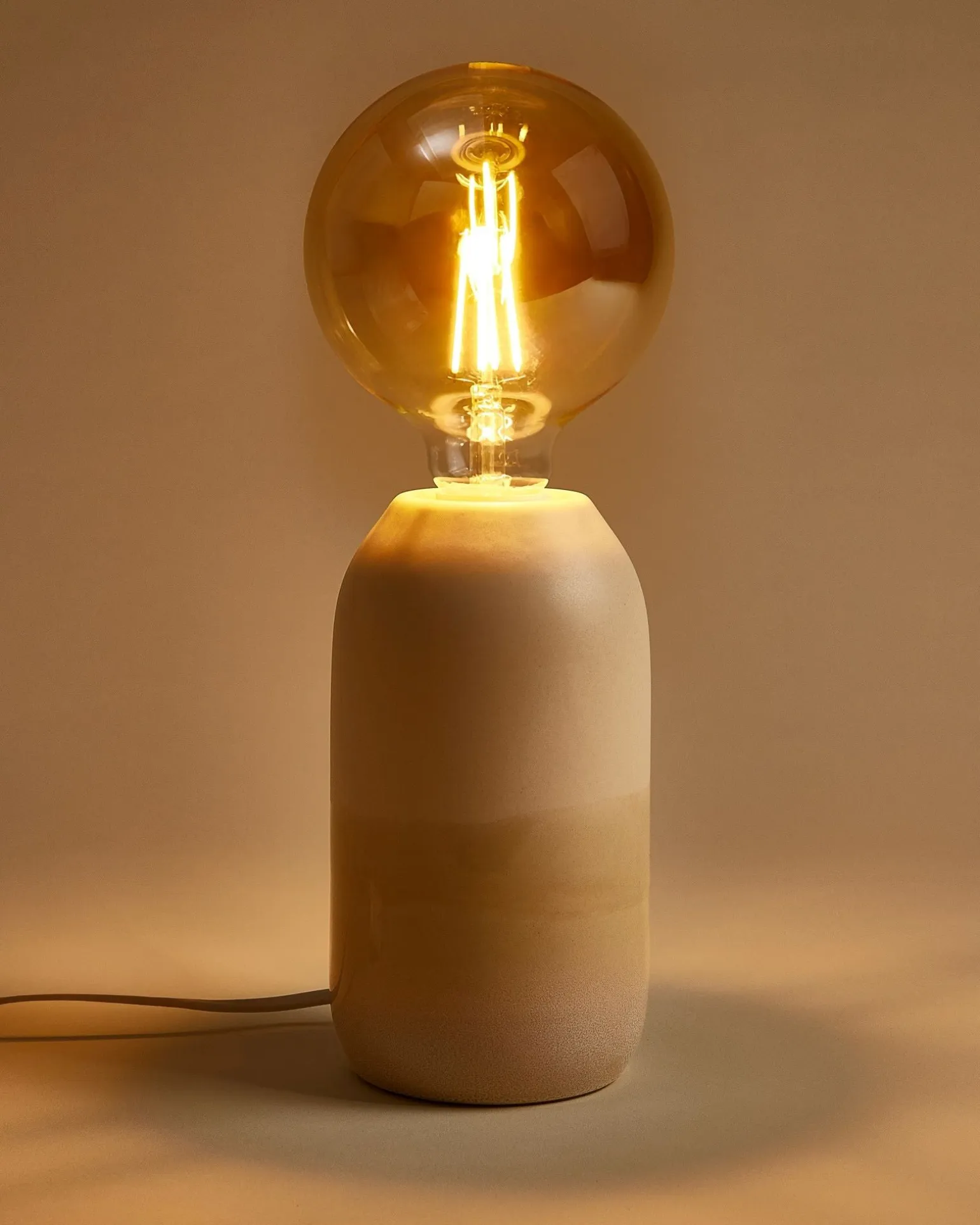 Farol Keramiklampe sand