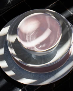 Geschirr-Set Endless Summer grau rosé 16-teilig