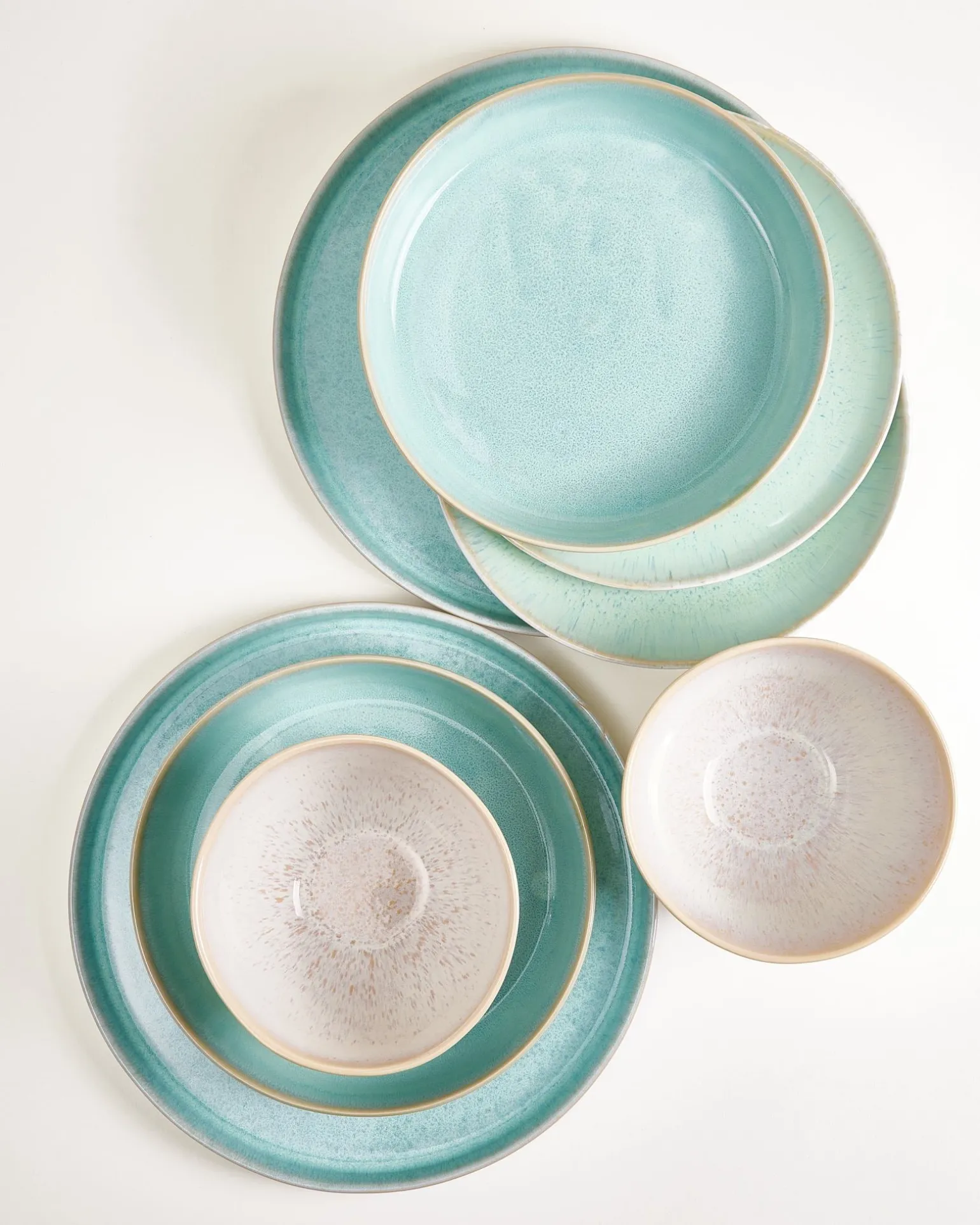 Geschirr-Set Mint Harmony mint sand 16-teilig