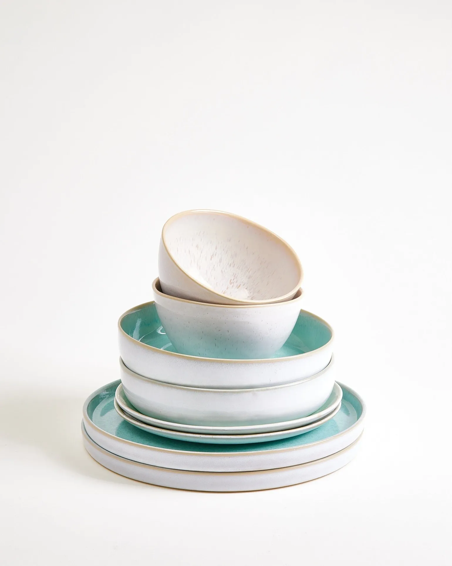 Geschirr-Set Mint Harmony mint sand 8-teilig
