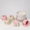Geschirr-Set Morning Blush rosa sand 16-teilig