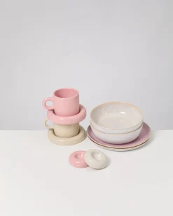 Geschirr-Set Morning Blush rosa sand 8-teilig