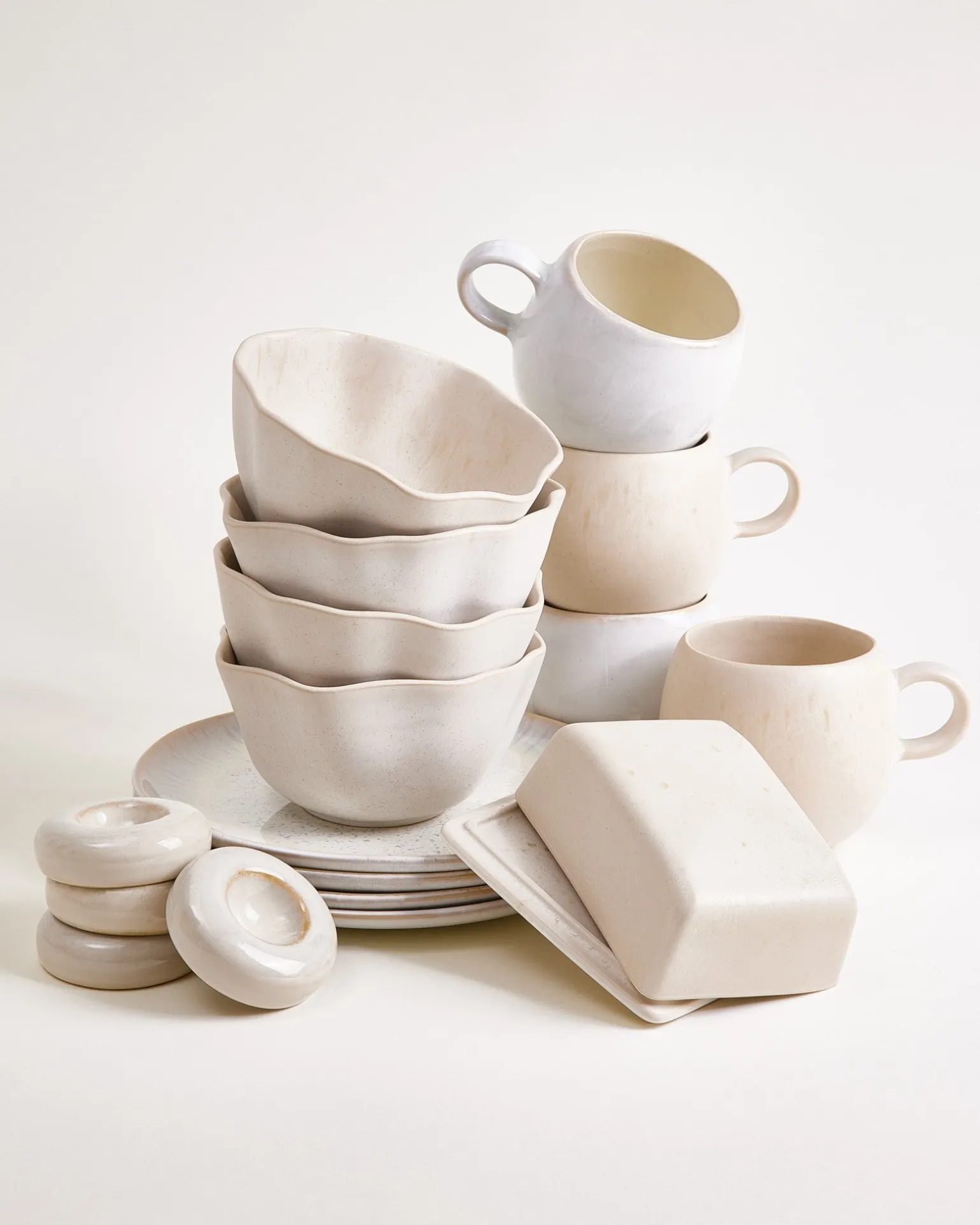 Geschirr-Set Morning Sands sand 17-teilig