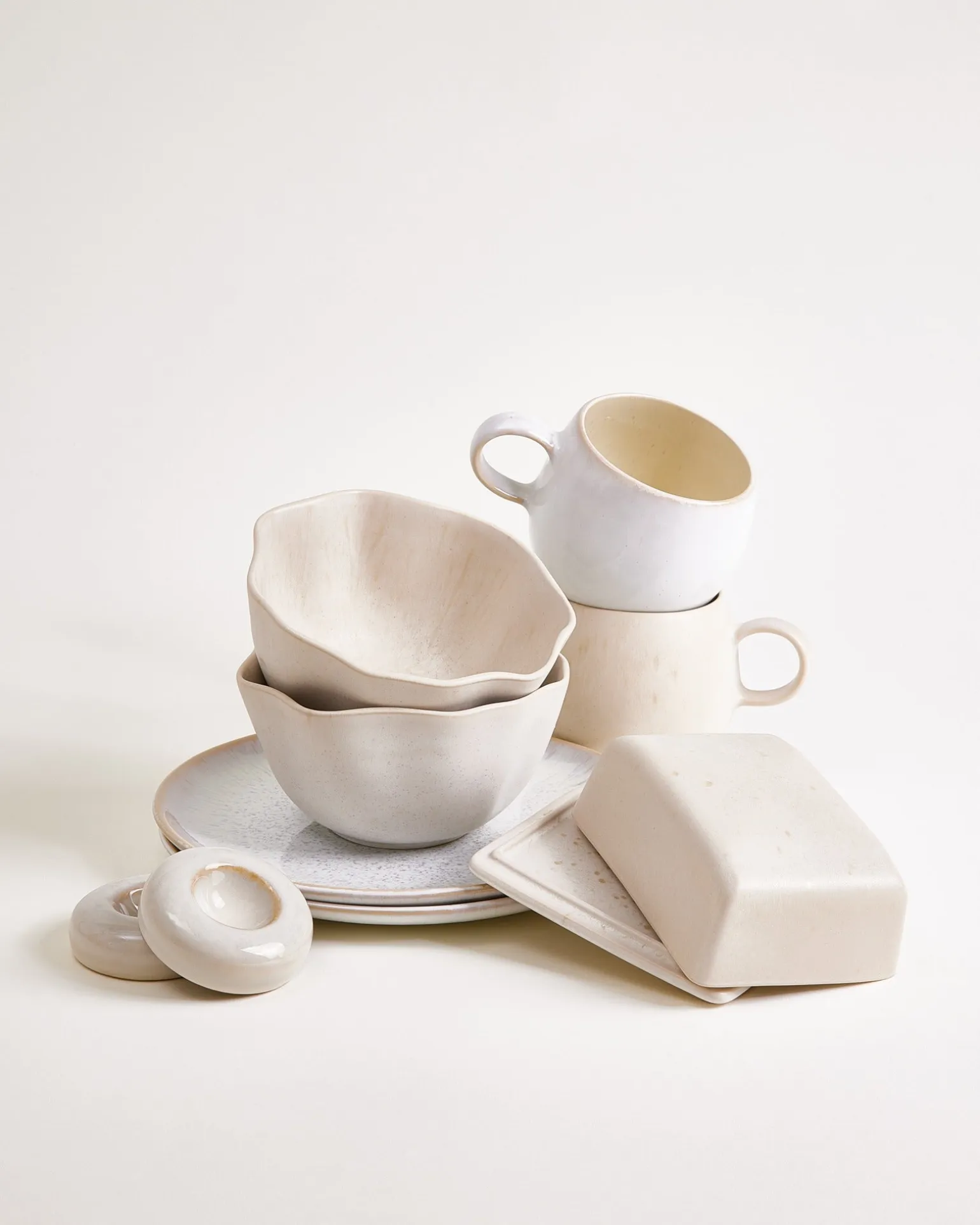 Geschirr-Set Morning Sands sand 9-teilig