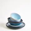 Geschirr-Set Soft Tide aqua grünblau 8-teilig