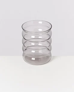 Joia Glas groß bubble grau
