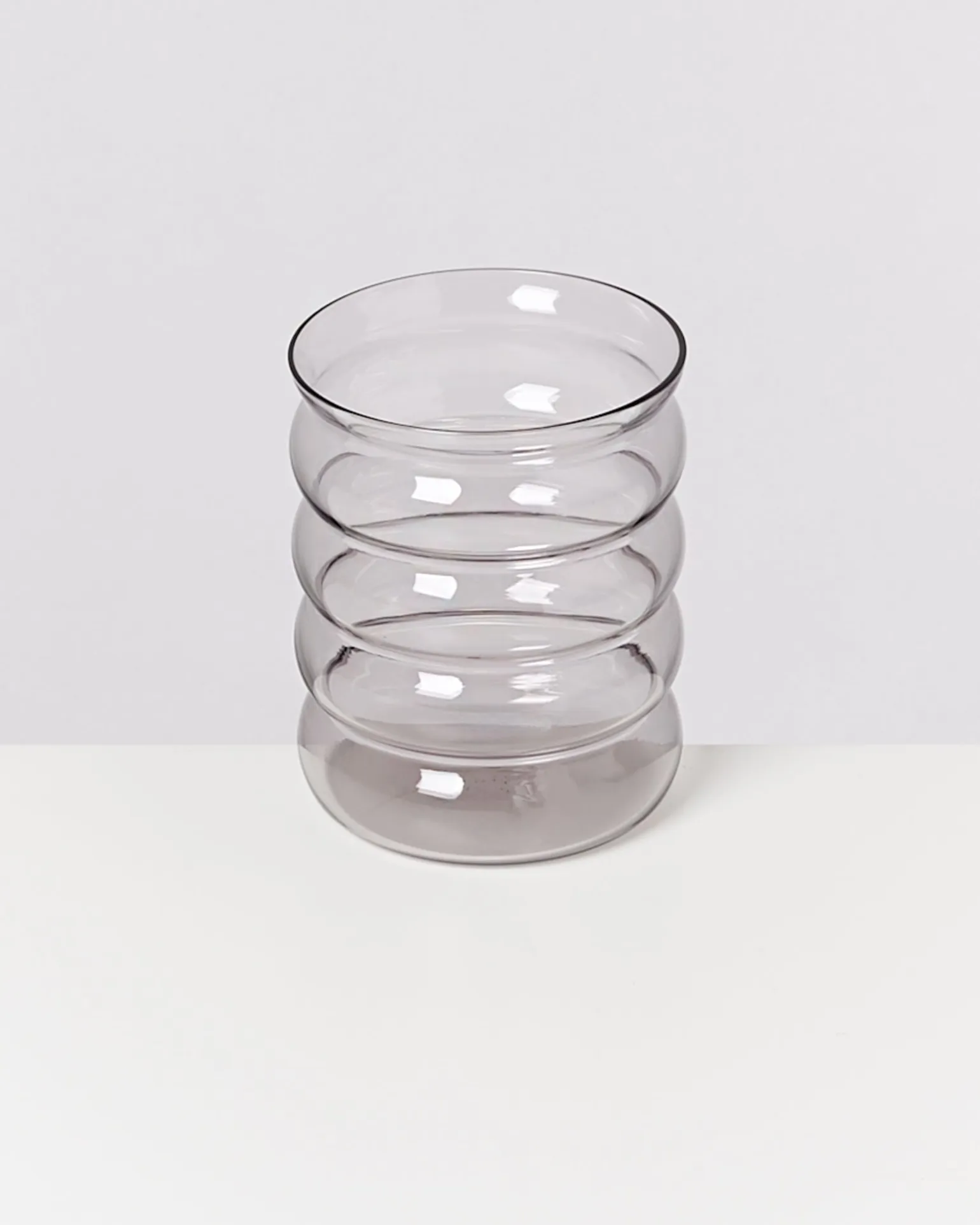Joia Glas groß bubble grau