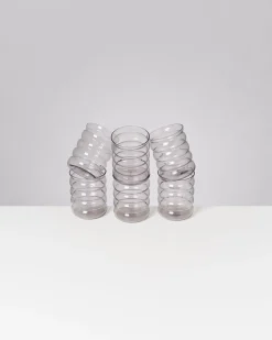 Joia Glas groß bubble grau