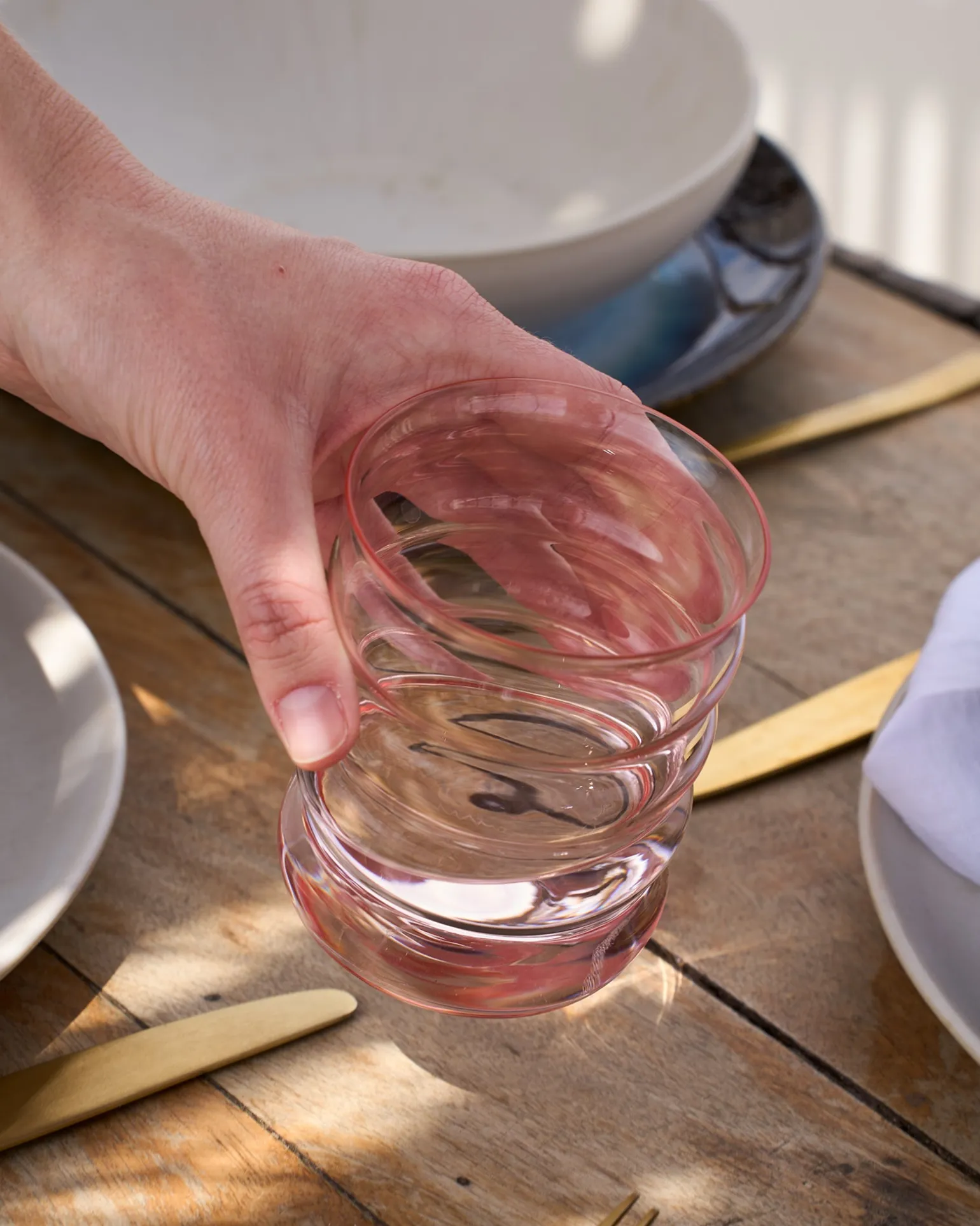 Joia Glas groß bubble rosé