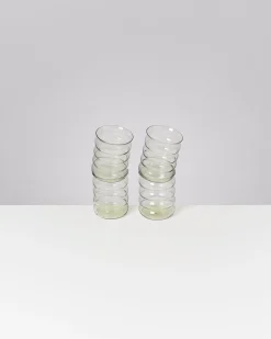 Joia Glas groß bubble smaragd 4er-Set
