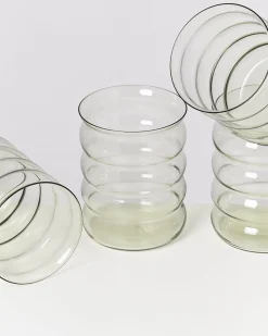Joia Glas groß bubble smaragd 4er-Set