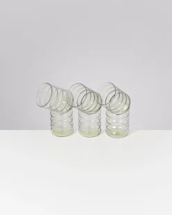 Joia Glas groß bubble smaragd 6er-Set