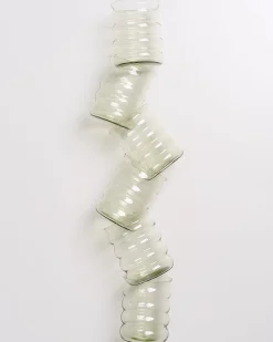Joia Glas groß bubble smaragd 6er-Set