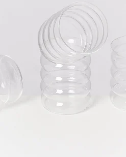 Joia Glas groß bubble transparent