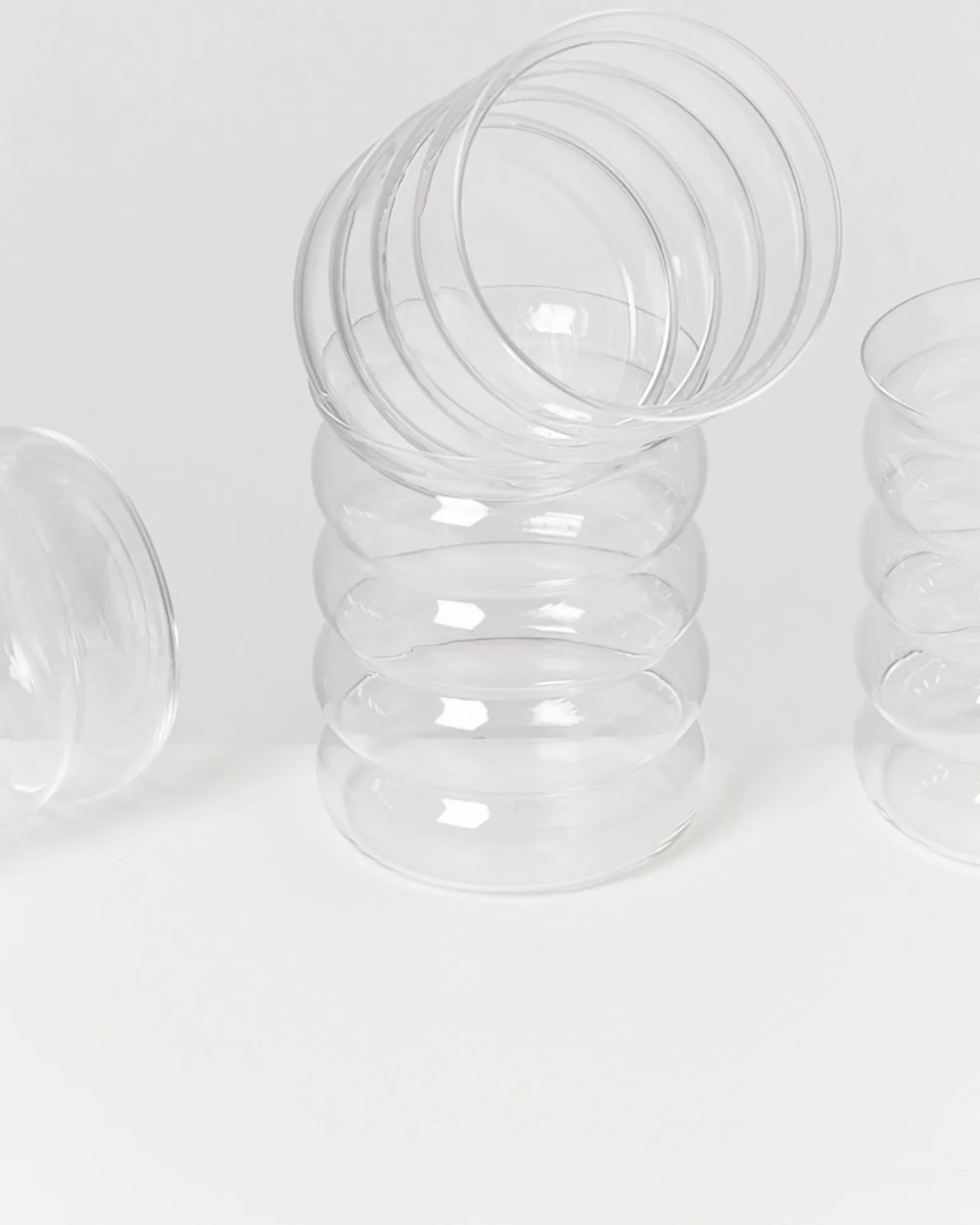 Joia Glas groß bubble transparent