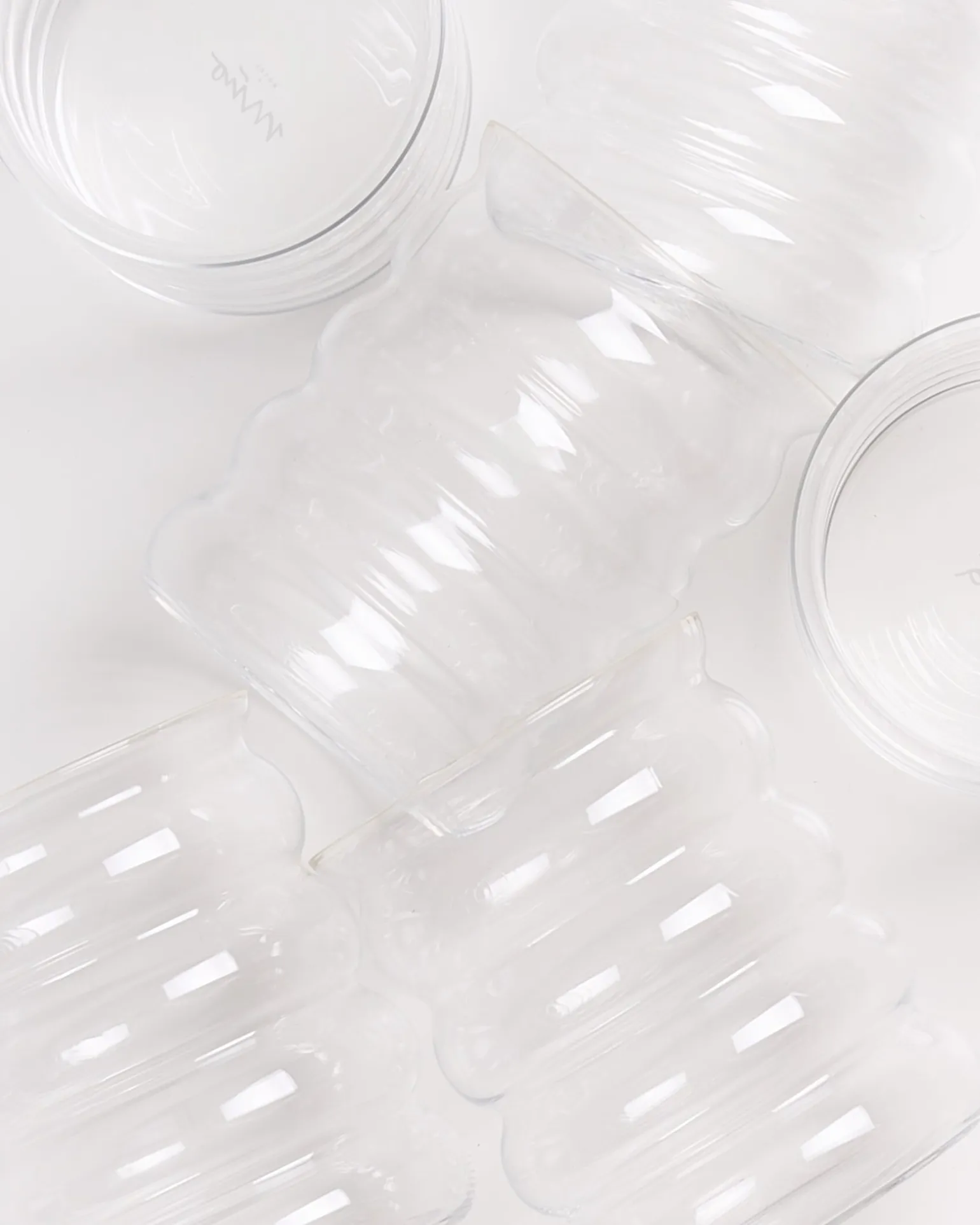 Joia Glas groß bubble transparent