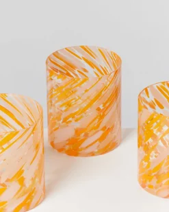 Joia Glas groß drops orange