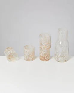 Joia Glas groß drops sand 5er-Set