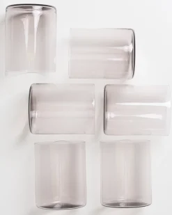 Joia Glas groß grau 6er-Set