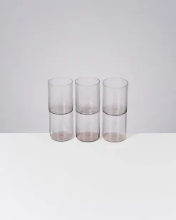 Joia Glas groß grau 6er-Set