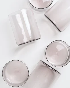 Joia Glas groß grau 6er-Set