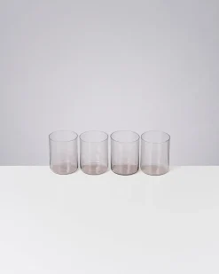 Joia Glas groß grau 4er-Set