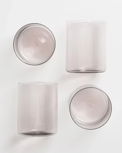 Joia Glas groß grau 4er-Set