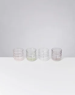 Joia Glas klein bubble Blush Vibe mix 4er-Set
