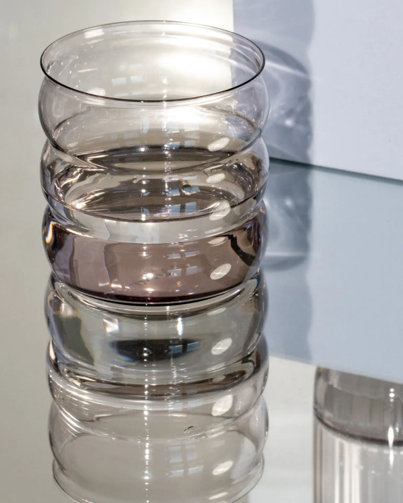 Joia Glas klein bubble grau