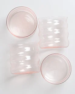 Joia Glas klein bubble rosé 4er-Set