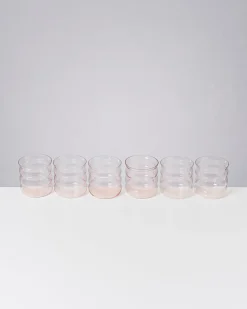 Joia Glas klein bubble rosé 6er-Set
