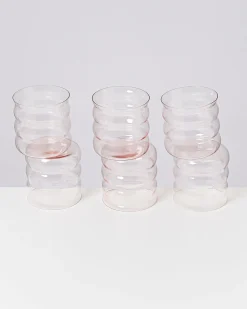Joia Glas klein bubble rosé 6er-Set