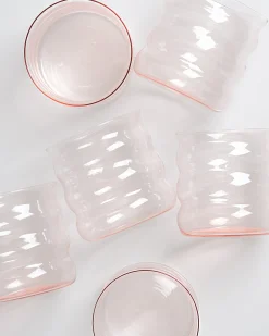Joia Glas klein bubble rosé 6er-Set