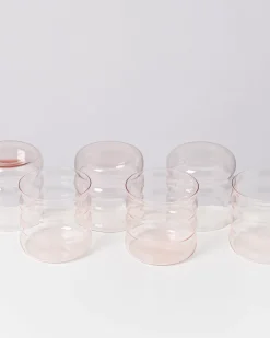 Joia Glas klein bubble rosé 6er-Set