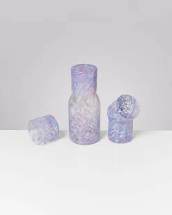 Joia Glas klein drops blau lila 5er-Set