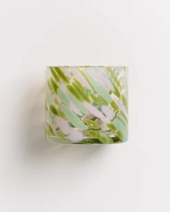Joia Glas klein drops grün rosa