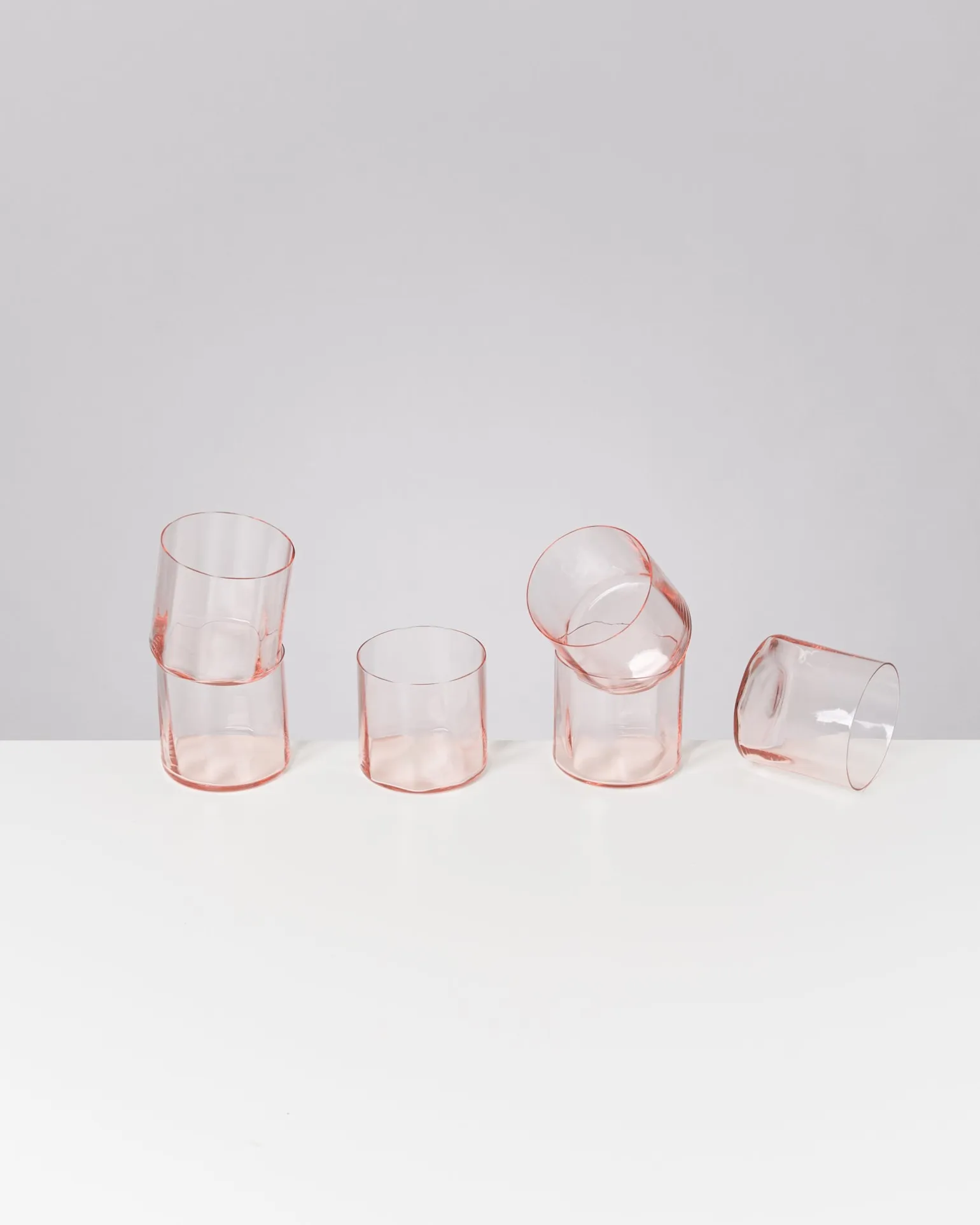 Joia Glas klein flower rosé