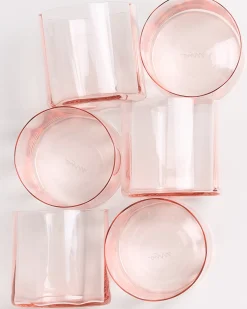 Joia Glas klein flower rosé 6er-Set