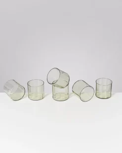 Joia Glas klein flower smaragd 6er-Set