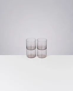 Joia Glas klein grau 4er-Set