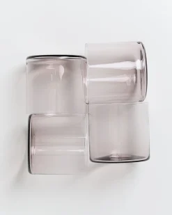 Joia Glas klein grau 4er-Set