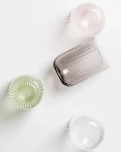 Joia Glas klein riffled Blush Spark mix 4er-Set
